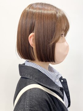 モリオフロムロンドン 松戸店(Morio from London) 【モリオ松戸　石山】ストレートボブぷつっと顎ラインボブ前髪有