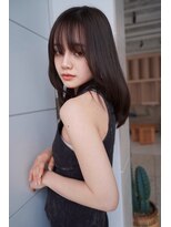 アンジェリカラボ 梅田店(ANGELICA LABO)&nbsp;ミディアムレイヤー×前髪×顔まわり×イルミナカラー♪