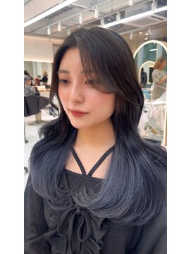 ロンドルピナス 小倉(Lond Lupinus) ブルーブラック/ワイドバング/美髪のススメ/外ハネボブ/北九州/