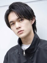 エイド 渋谷(aid)&nbsp;毛流れセンターパートウルフカルマヘアツーブロック渋谷