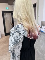 アルメリア 池袋(Arumeria)&nbsp;ブロンド裾カラー抜きっぱなしレッド10代20代