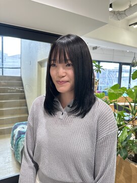 オーシャン(Ocean) 【OceanHair&Life川上彩夏】暗髪/地毛風/フェイスレイヤー