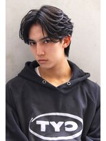 ブラン 天王寺(Blanc)&nbsp;【Blanc】センターパート＿メンズカット＿フェザーパーマ