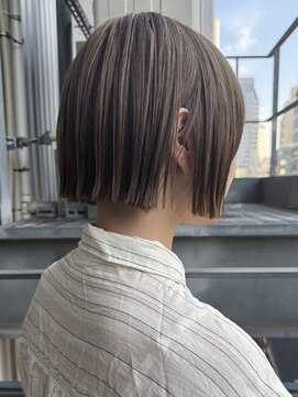 ラフ 新宿(Laff) 20代30代ハイトーンボブ/ミルクティー/ぷつっとボブ/新宿