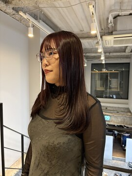 ヌープヘアーアイス(NUUP.hair ici) ★ブリーチなし秋色チェリーレッドピンクワインレッドボルドー