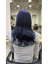 エル(EL by green)&nbsp;韓国風ロングレイヤー×ブルー×グレー×シルバー