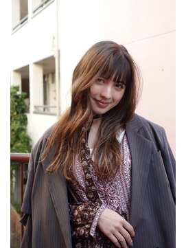 トクヤマサロンニューヨーク(TOKUYAMA SALON NEW YORK) レイヤーカット×赤みなさ透明感カラー