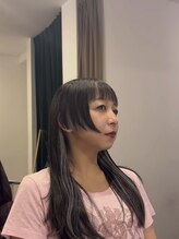 ヘアーサロンテン モトアザブ(hair salon Ten motoazabu)&nbsp;黒髪カタログ/小顔に見せるヘア/シルバーベージュ/麻布十番