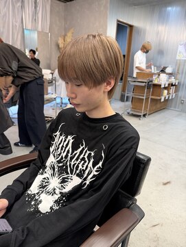 リジョイスヘア レイ(REJOICE hair Lei) マッシュウルフ ミルクティーグレージュ