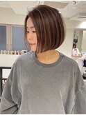 大人ショートヘア/ハイライトカラー/イルミナカラー【国分寺】