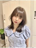 顔周りレイヤーカットダブルカラーケアブリーチレイヤーボブ
