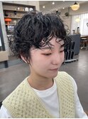 【中目黒】黒髪ショートパーマ♪くるくるパーマ大人ショート