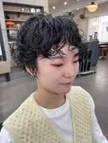 ユノ(juno) 【中目黒】黒髪ショートパーマ♪くるくるパーマ大人ショート
