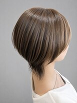 ソラヘアー(SORA hair) 丸みショートウルフ×透明感ベージュカラー 20代