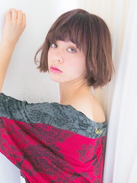 リリアン 表参道(relian) 美フォルムの暗めヌーディーカラーボブ★☆