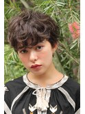 外国人風大人可愛いショートパーマ