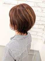 ミーティア バイ クアトロ(Meteor By QUATRO) マロンベージュ くびれショートボブ