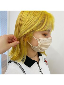キー(kii) yellow ブリーチカラー ハイトーン トリプルカラー