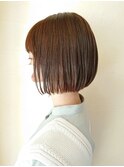 小顔に見えるナチュラルボブ