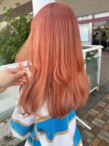 ルッツ(Lutz. hair design)&nbsp;bleach pink orange