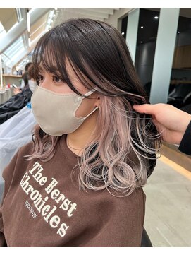 ロンド 表参道店(Lond) 【Lond表参道倉崎涼】インナーカラーで人気のホワイトピンク!