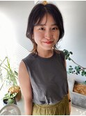 ミディアムウルフ×【アクセントカラー】