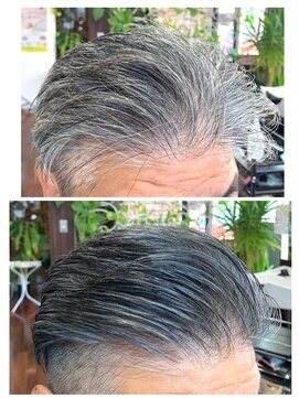 グルーミングサロンスカイ 小岩南口店 (Grooming Salon SKY) オシャレに染まる白髪ぼかし♪《シャドウグレーカラー》