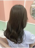 【girland】オリーブブラウン 韓国風/レイヤーカット