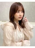 シルキーベージュプリカールチョコレートミディアムヘア