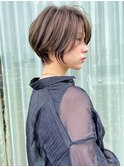 〈30.40.50代〉ひし形ショートボブ×透明感カラー【ERIKA】