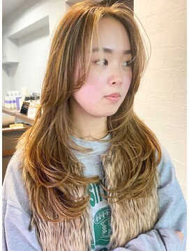 ノラ ウメダ(NORA UMEDA) 【高木】地毛ハイライト地毛風ハイライトグラデーションカラー