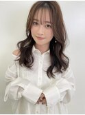 韓国風 くびれレイヤー チョコレートカラー