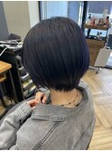 《ショート×ブルーブラック》艶髪/林愛華