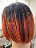 アルモ ヘア フア 東静岡(ALMO hair HUA) オレンジシャドウカラー