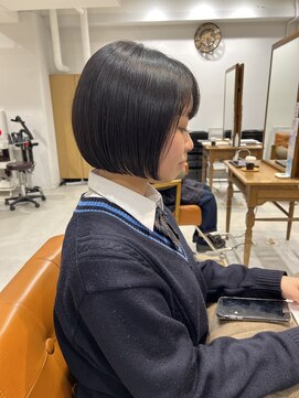 ネイロ 錦糸町(NeiRo) 魅力倍増カールセミディシアーカラーダークアッシュショートヘア