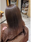 透明感マロングレージュ