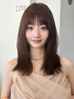 コート 表参道(Cote)&nbsp;Cote 美髪/オリーブベージュ/セミディ//カットレイヤー