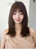 Cote 美髪/オリーブベージュ/セミディ//カットレイヤー