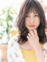 カバーヘア ブリス 北浦和(COVER HAIR bliss) 黒髪グレーベージュ小顔ロングウルフパーマh3北浦和20代30代40代