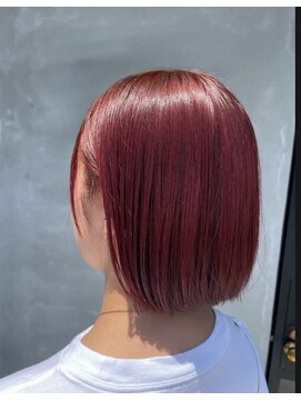 ニッケ ヘアーデザイン(nikke hair design) ノンブリーチピンクカラー