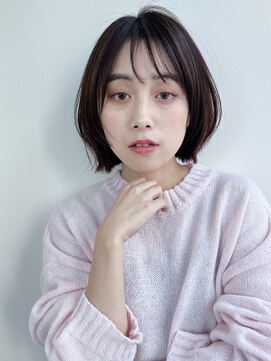 ケーツー エソラ池袋店(K-two) 外ハネくびれボブ*大人ボブ*前髪ありボブ*面長*30代40代50代