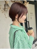 ショートボブハイライトレイヤーカットヘアセット髪質改善天文館