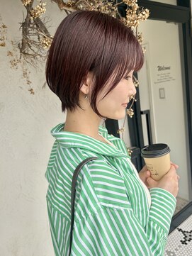 ディレクト(Direct) ショートボブハイライトレイヤーカットヘアセット髪質改善天文館