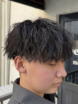 ビカムメンズヘアー 栄店(become men's hair) 縦落ちパーマ