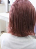 ハイトーン/ピンク系カラー/チェリーピンク/外ハネボブ