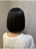 切りっぱなしボブ