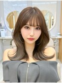 透け感抜群モテ韓国ヘア