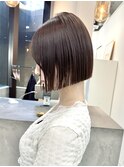 似合わせカット ボブヘア 縮毛矯正 ミニボブ 切りっぱなしボブ