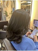 １年ぶりにコテ巻き風パーマのミディアムヘアにしてみた【貴也】