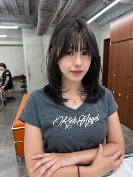 ニコ トウキョウ 渋谷(nico TOKYO) グレージュ韓国ミディアムボブレイヤーウルフボブレイヤーカット